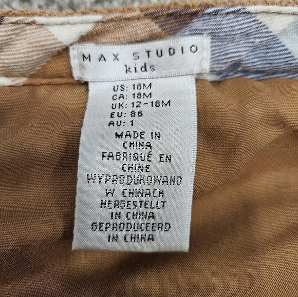 Max Studio Kids Corduroy Vest - Picture 2 of 3